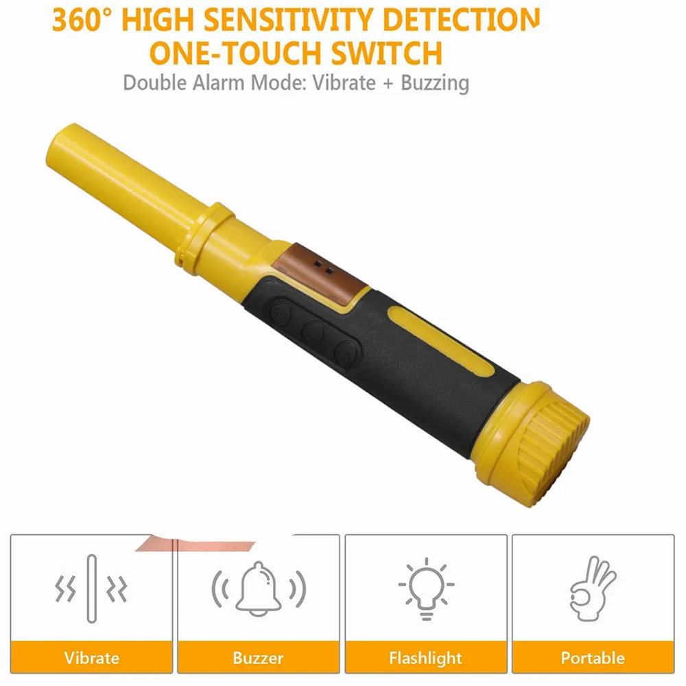 2022 NEW Underwater Pulse Waterproof Metal Detector Treasure Hunter IP68 Waterproo LED Lighting Alarm 2 In 1 Detection Rod |