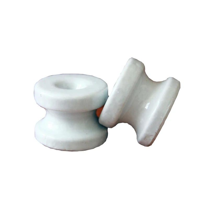 

5pcs Big Low Voltage Line Ceramics Wall Insulator for Wiring Porcelain Insulator Cable Mounts