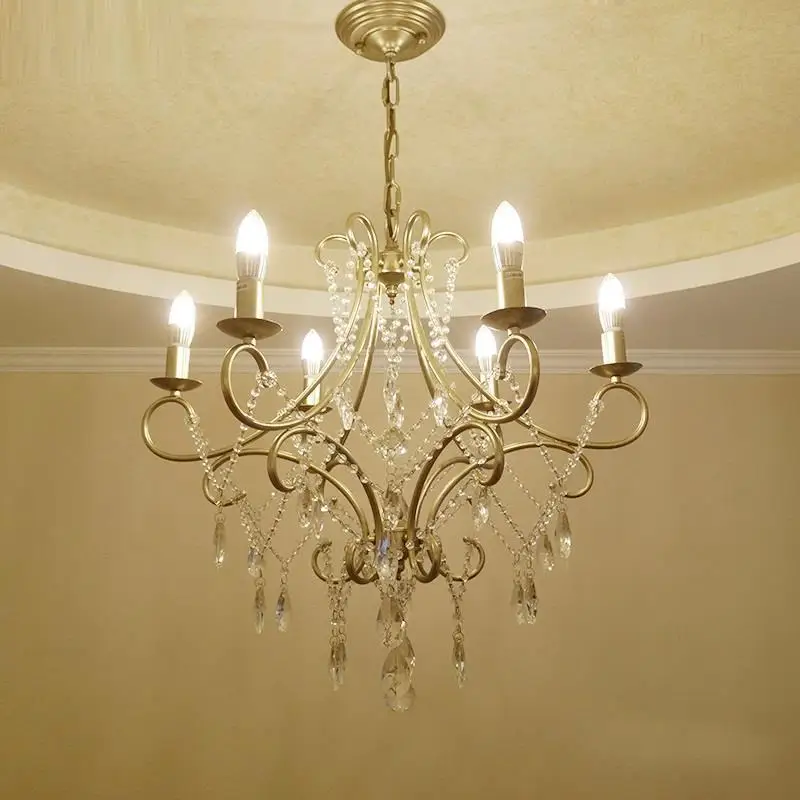 

Bambini Lustre Pendente Vintage Decoracao Para Casa Crystal Lampen Modern Suspension Luminaire Loft Hanging Lamp Pendant Light