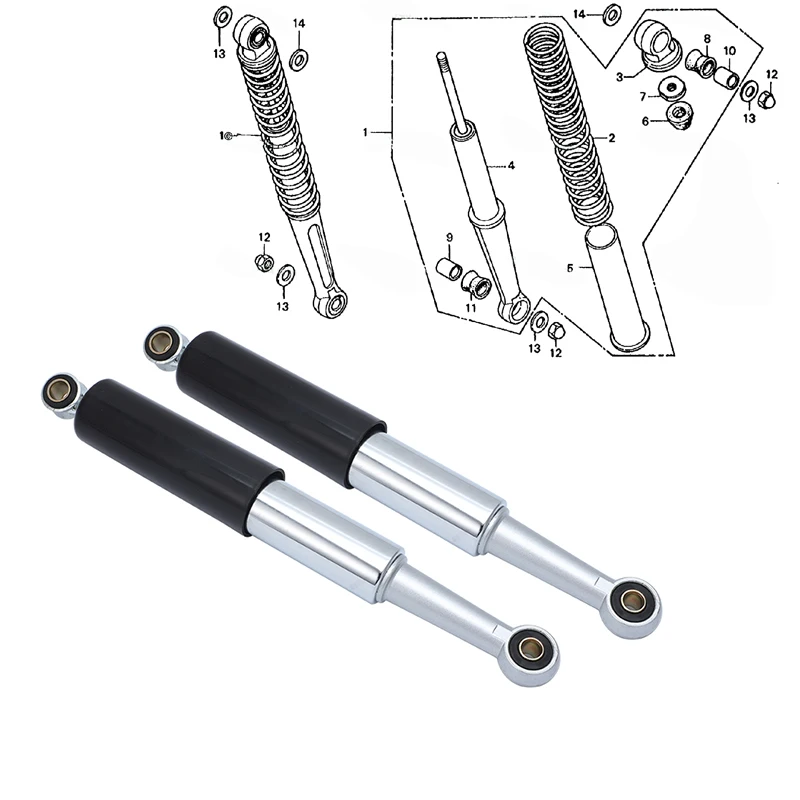 

Rear Shocks Absorbers Kit For Honda CT70 CT90 CT200 CT110 CS50 SS50 S65 CT110 CY