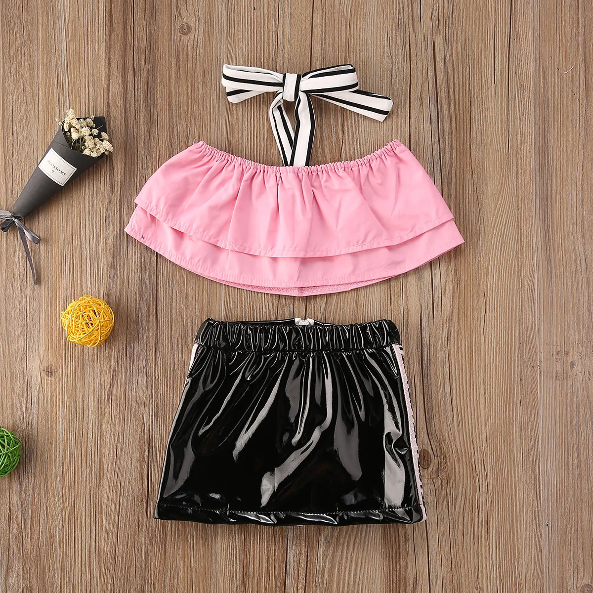 Детская одежда для маленьких девочек летняя подвесная горловина топ без рукавов