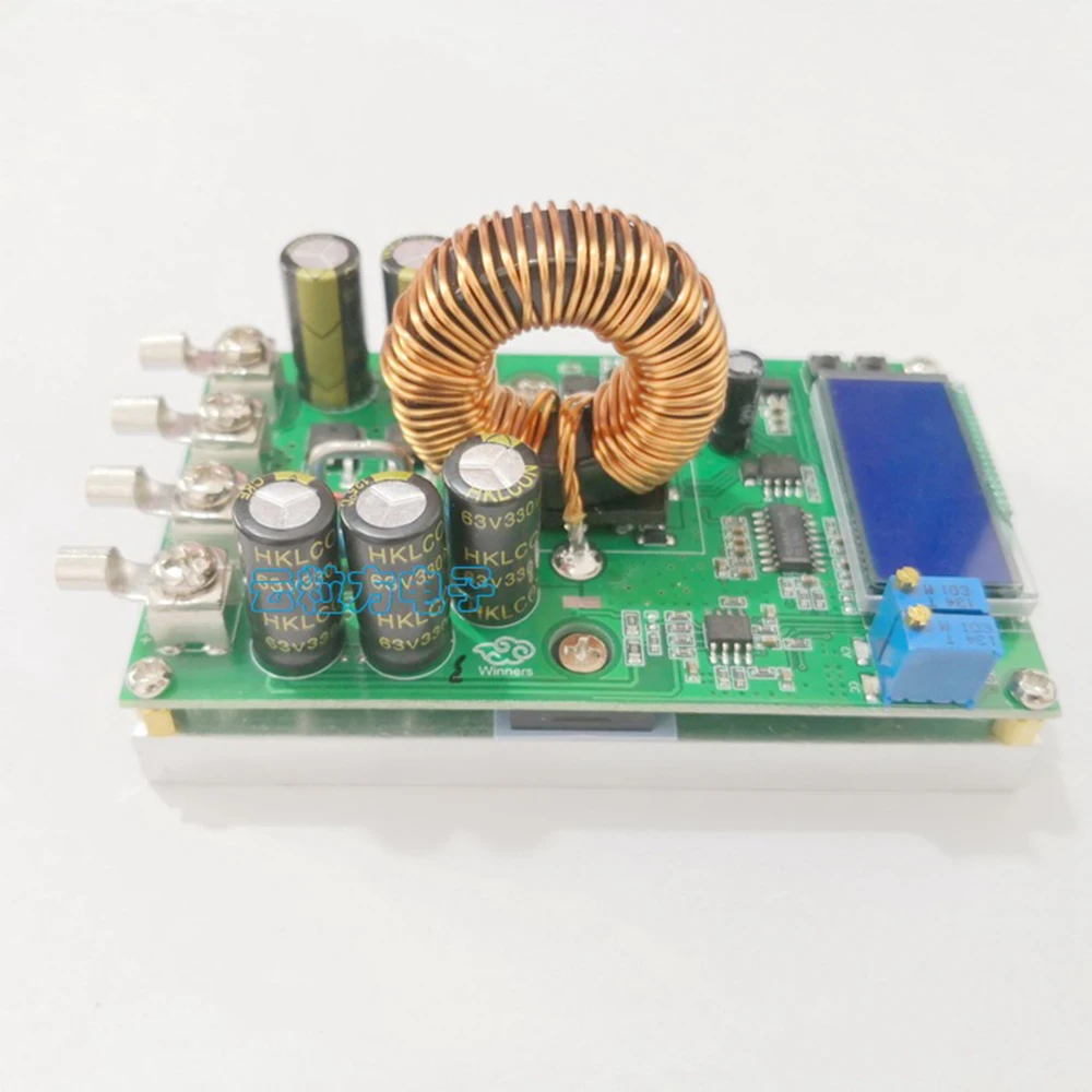 DC 20A Мощный регулируемый модуль питания Buck постоянное напряжение постоянный ток