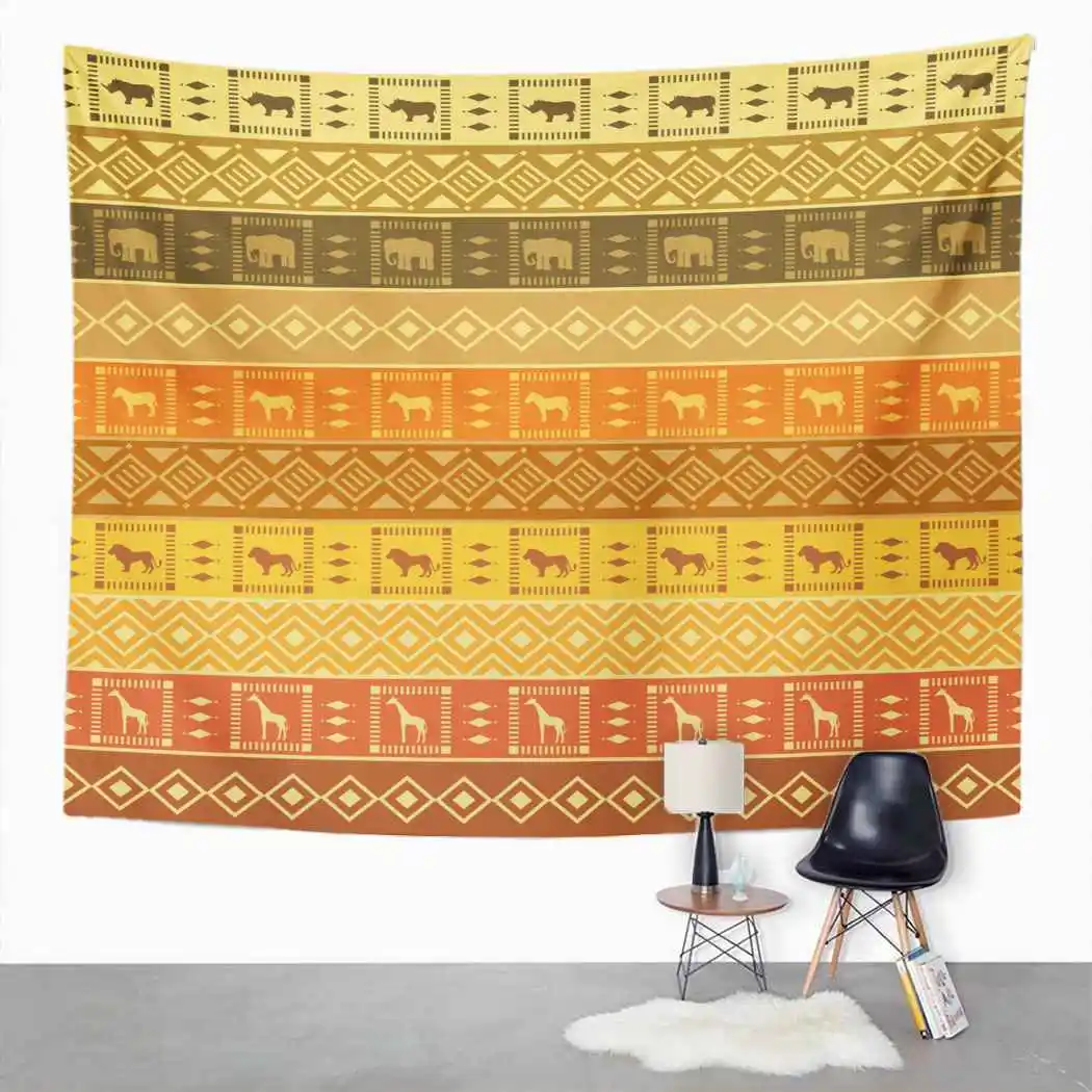 

Striped Tapestry Safari Bohemia Tapestry For Bedroom Room Decor Wall Hanging Wall Art Tapestry Picnic Mat Beach Towel Bed Cover