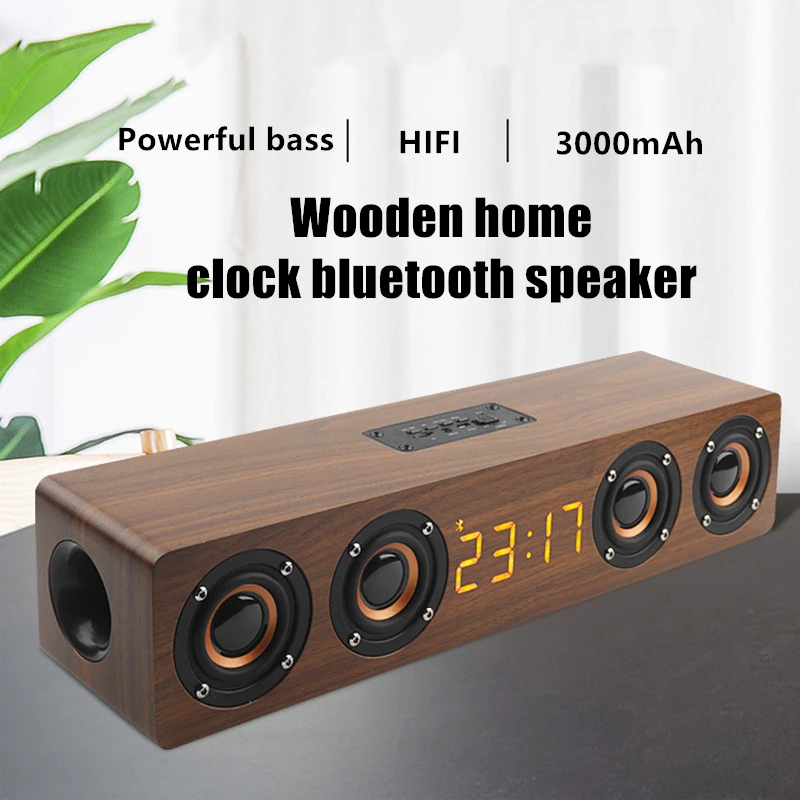 

Беспроводная Bluetooth-колонка, 4 динамика, с светодиодный льником