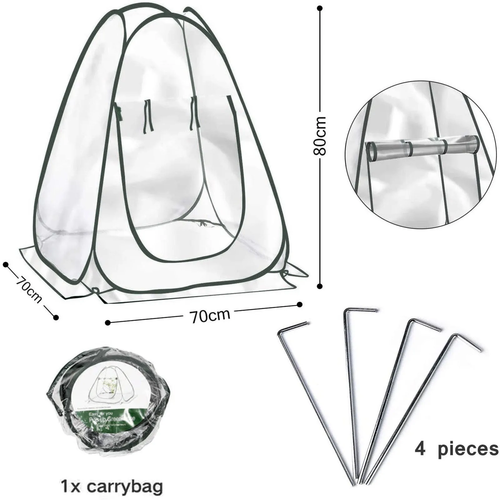 

High Quality Growing Tents Folding Mini Pop-up Greenhouse Plant Overwintering Tent Winter Protection Greenhouse