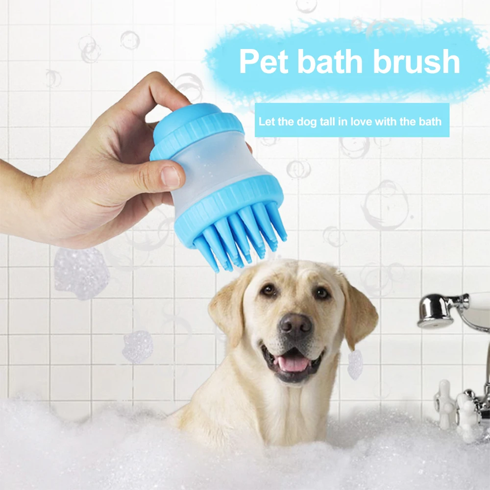 

2 In 1 Pet Dog Cat Bath Brush Comb For Beauty Massage Pet Shower Dog Brush Hair Removal Comb Dog Cat Cleaning Brush Beauty Tool