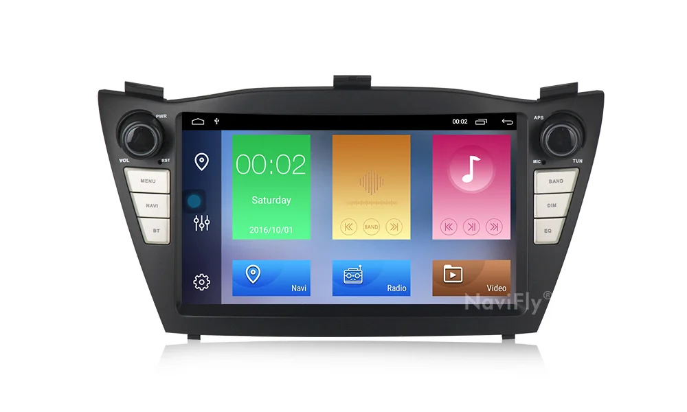 NaviFly " Android 9 автомобильный мультимедийный плеер для hyundai IX35 TUCSON 2009 2010- Wifi RDS gps Navi 2+ 32G hd-навигатор для автомобиля BT