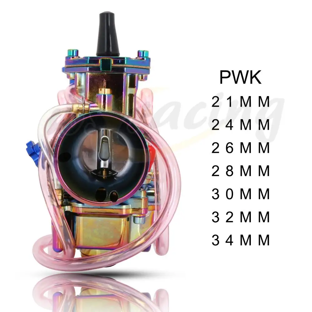 Мотоцикл Универсальный Красочный карбюратор PWK 21 24 26 28 30 32 34 мм для Keihin с силовой