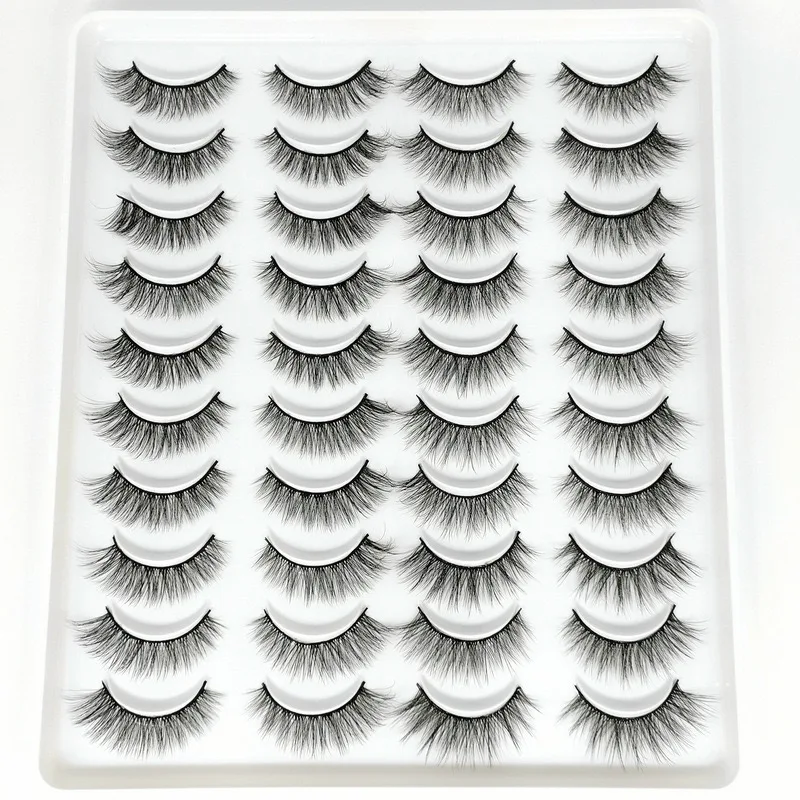 

8/20 Pairs 3D Mink Lashes Mixed Dramatic Mink Falsh Eyelash Packaging wholesale in bulk,Messy Fluffy Long Faux Cils,Lashes Pack