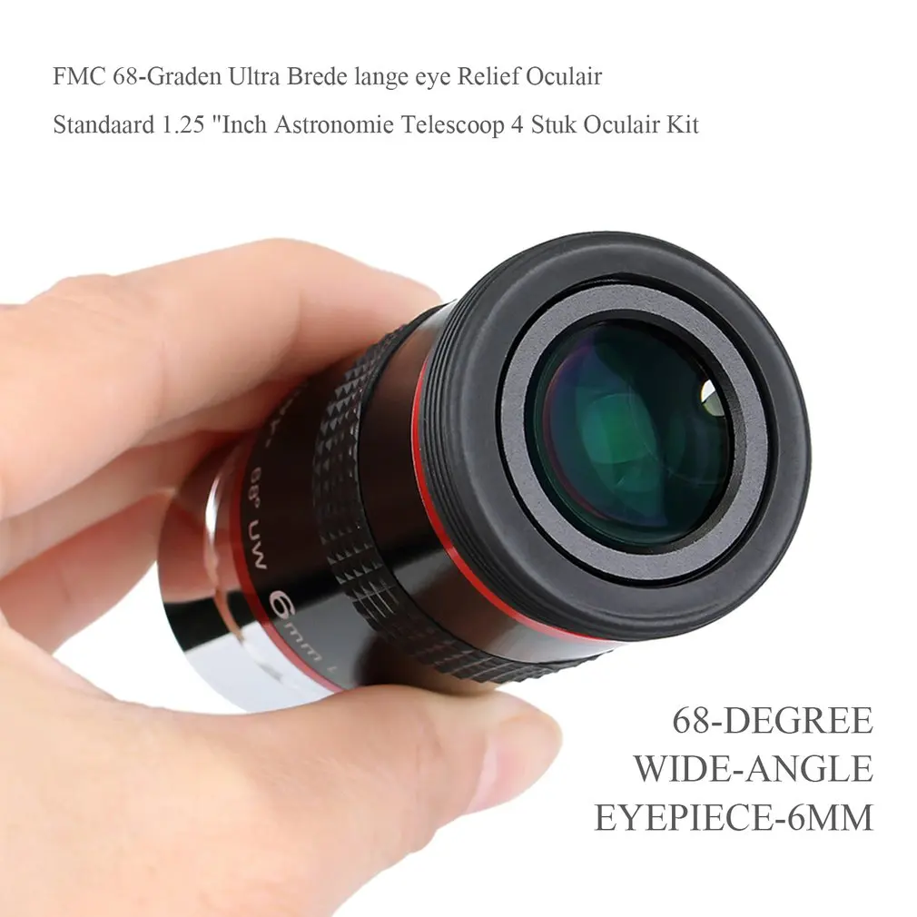 

Eyepiece FMC 1.25" 68 Degree Ultra Wide Angle 6mm 9mm 15m 20mm for Astronomical Telescope Monocular Eyepiece dropshipping hot