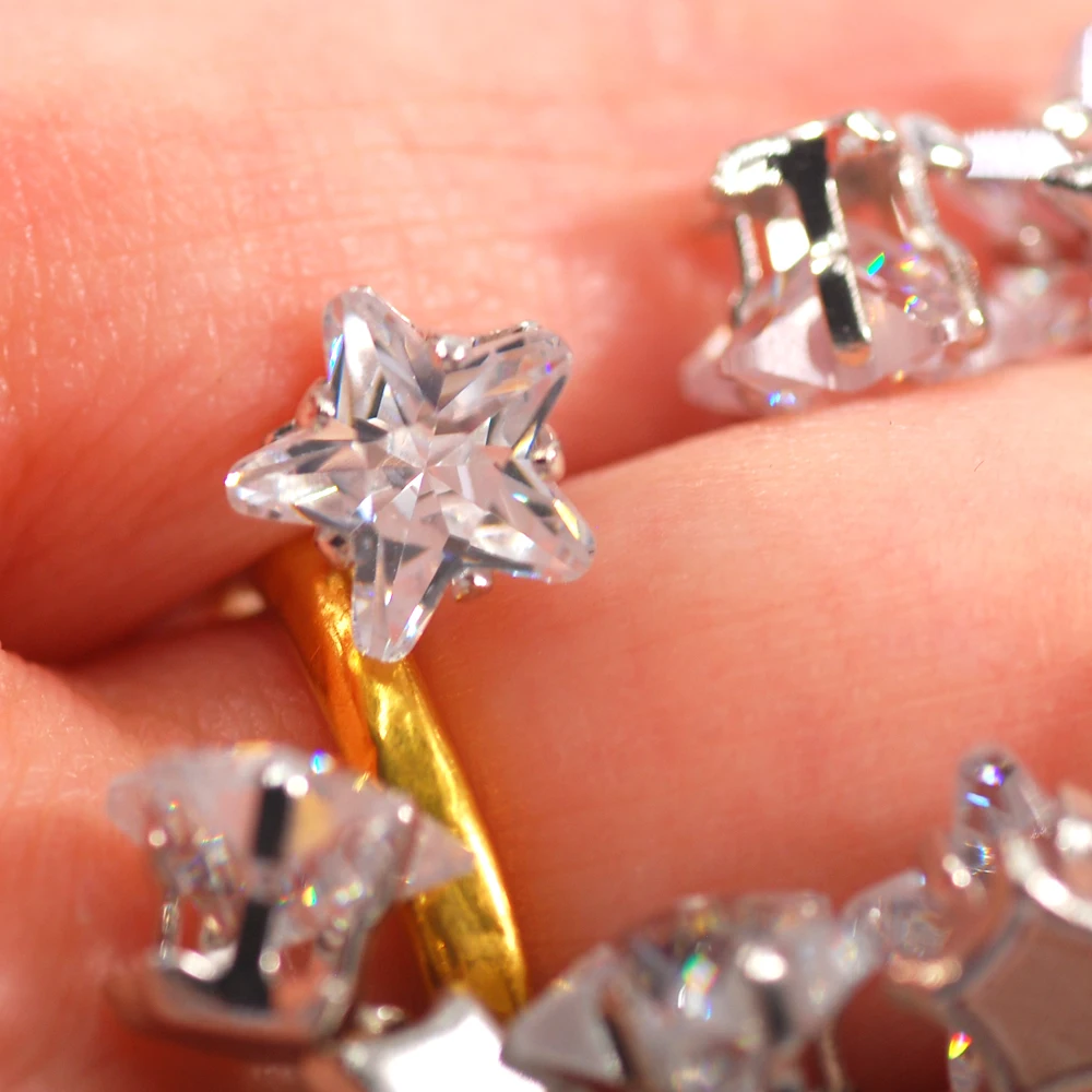 Когти Hisense из сплава 4-10 мм суперблестящие кристально чистые кубические