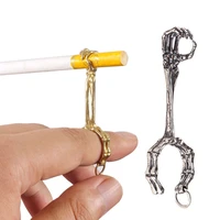 new 1pcs skull hand ventures cigarette holder ring brass cigarette holder smoke smoking tool accessories gift