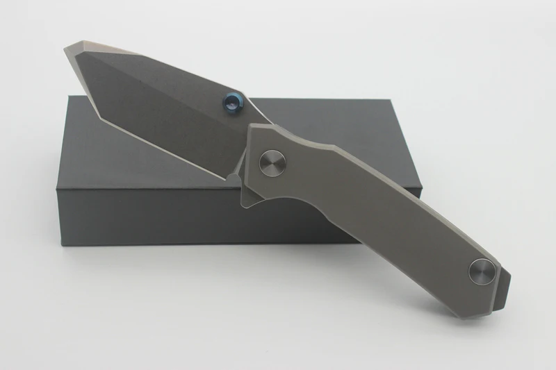 Карманный складной нож Rogue Shark клинок для пескоструйной обработки с титановой