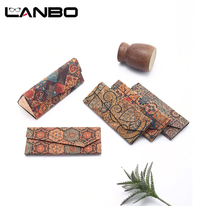 Треугольная коробка для очков в стиле ретро цветной складные солнечные очки