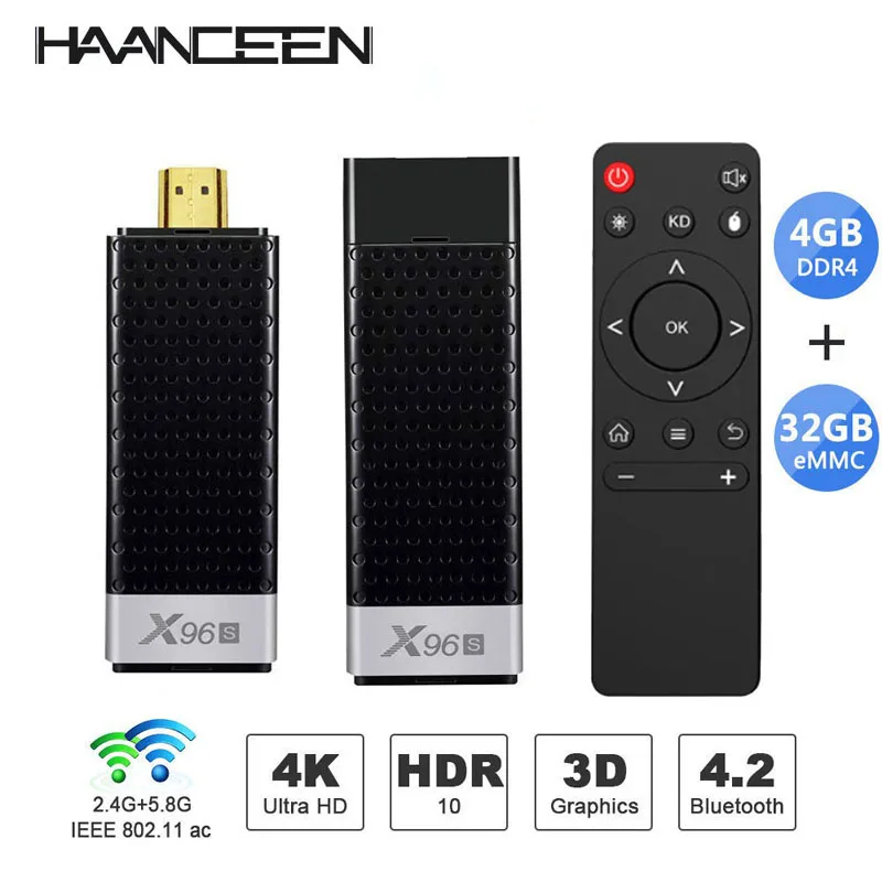 ТВ-приставка X96S на Android 8 1 мини-приставка для Smart tv DDR4 4 Гб 32 ГБ Amlogic S905Y2 2 4/5G