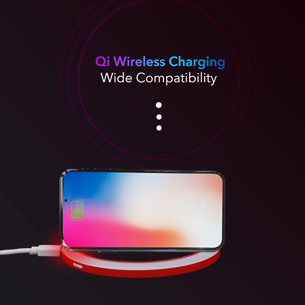 Светодиодное зеркало для макияжа портативное компактное круглое косметическое