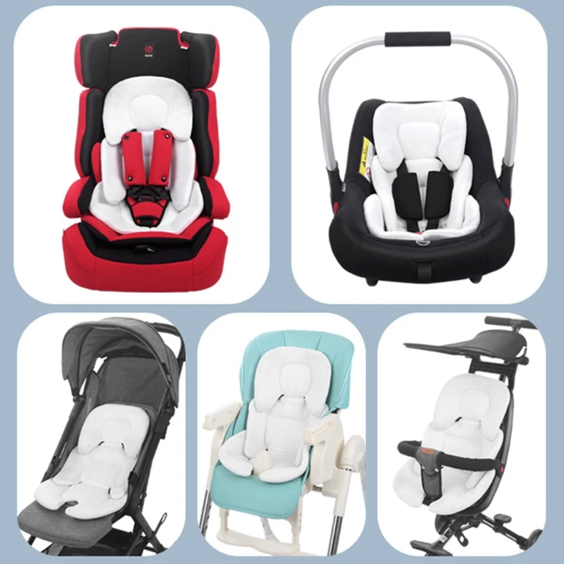 Baby Stroller Cushion Infant Car Seat Insert Head Body Support Pillow Mattress 2 Sides Car Seat Accessories