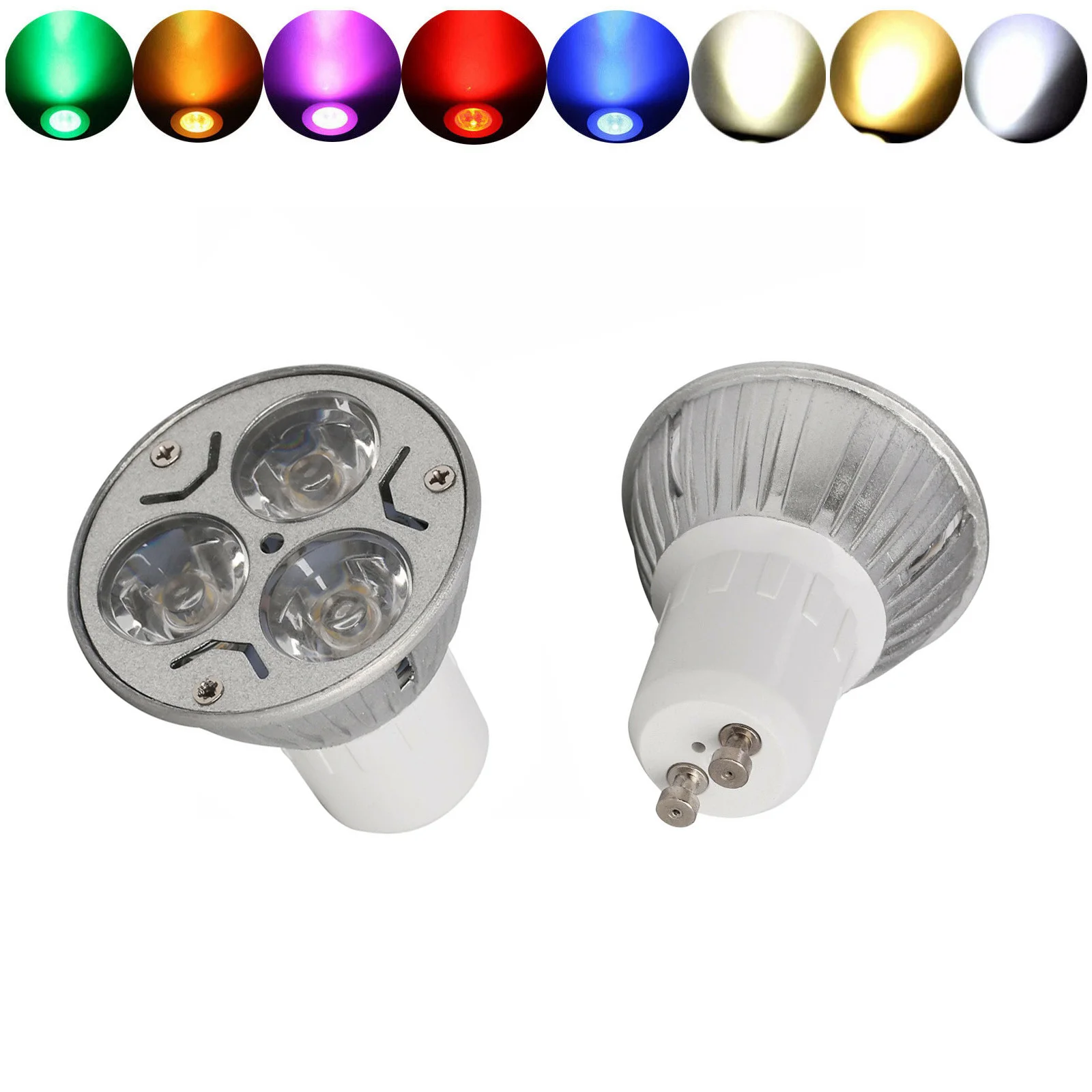 Светодиодная лампа GU10 3 Вт точечные лампочки приглушаемая 110 В 220 для украшения