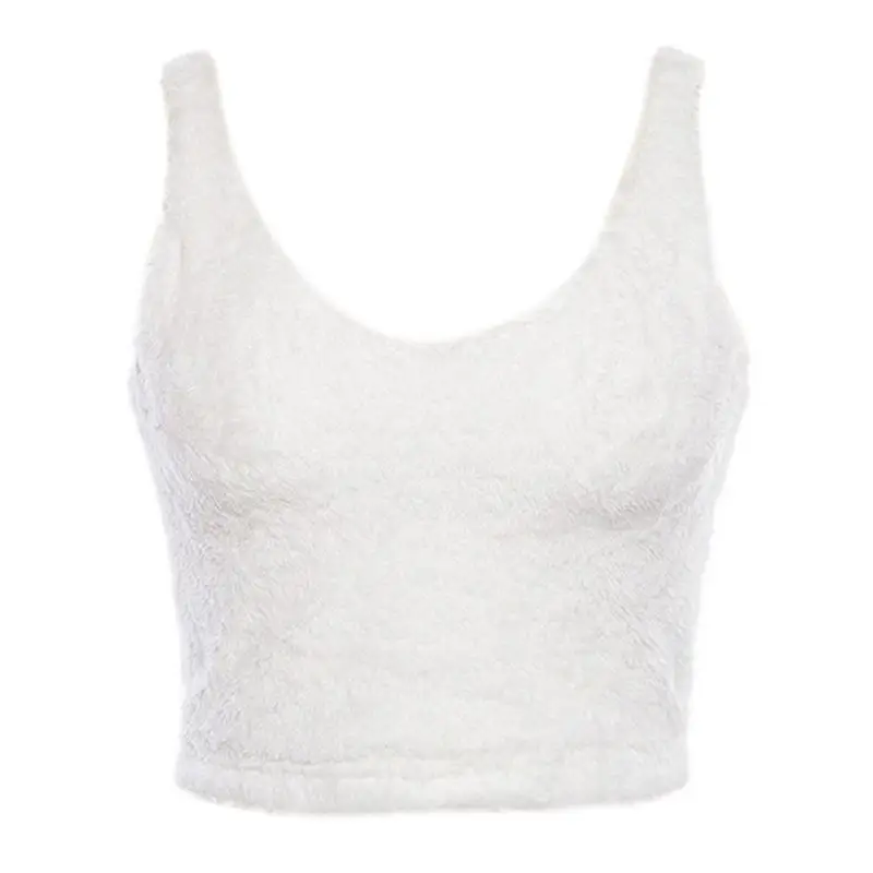 Женский короткий жилет без рукавов с V образным вырезом|Топы| |