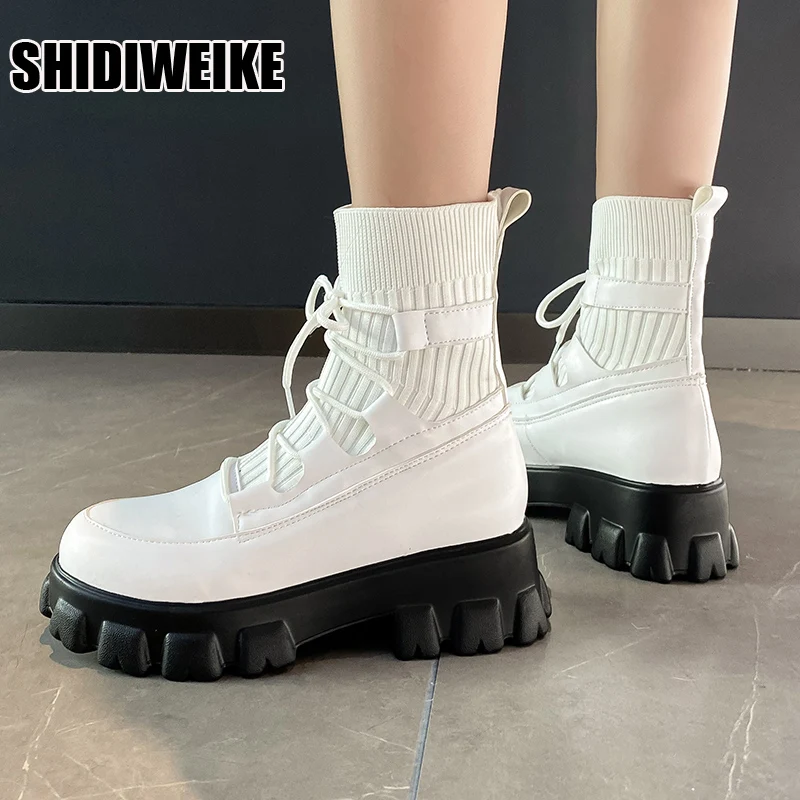 

Ботинки женские из мягкой кожи телесного цвета, на осень и зиму, в британском стиле, новинка 2021, повседневная женская обувь, короткие ботинки...