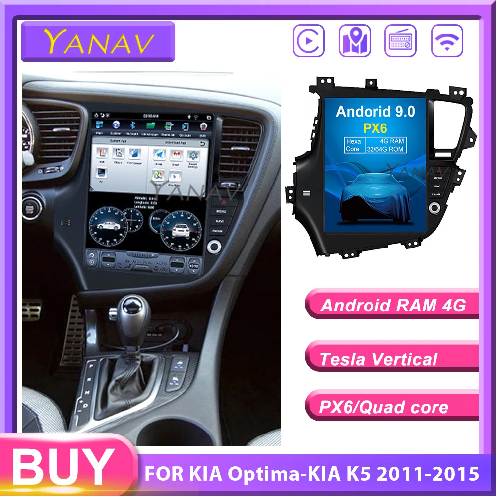 

12.1'' GPS Navigation For-KIA Optima-KIA K5 2011-2015 Android HD Vertical Touch Screen Car Stereo multimedia Radio DVD Player