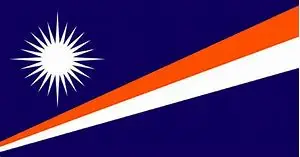 

90x150 см bandera de las islas marshall