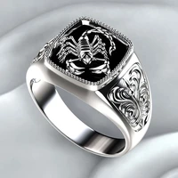 alloy fashion size 8 12 rings scorpion party rings jewelry for men