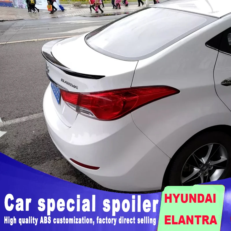 Новый стиль спойлера ДЛЯ HYUNDAI ELANTRA 2012 2013 2014 2015 2016 спойлер высокой твердости и