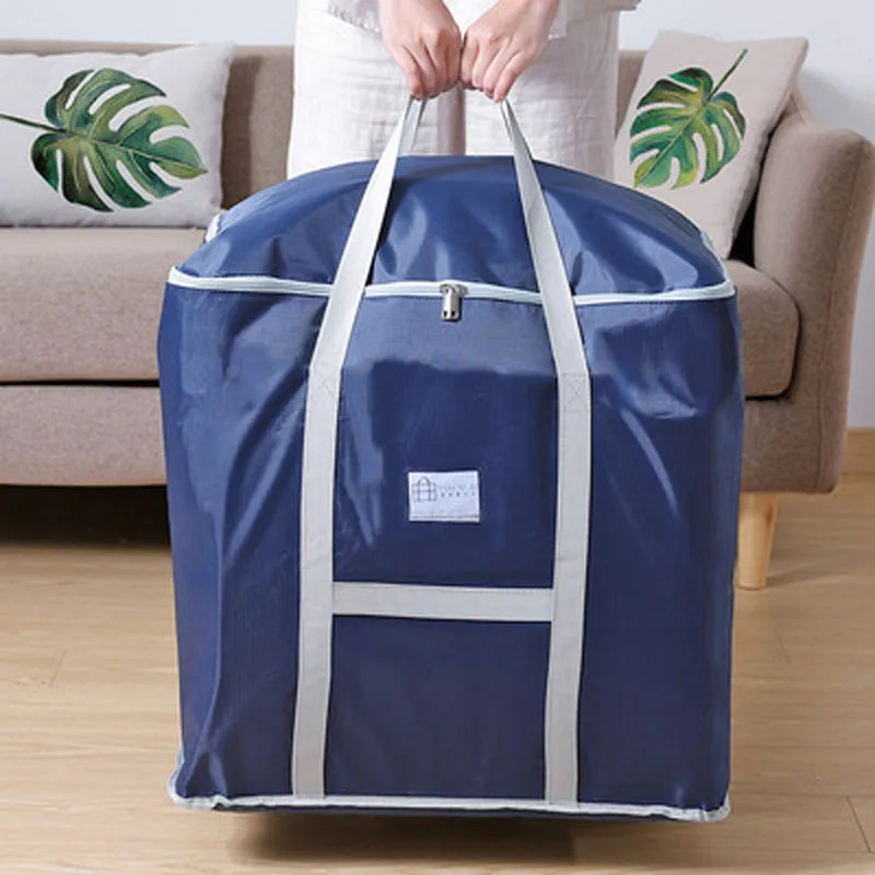 

Вместительная Влагонепроницаемая сумка для хранения стеганых одеял, тканевая оксфордская ткань, подвижная упаковочная сумка, сумка для со...