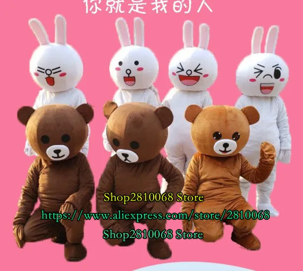 Милый костюм талисмана медведя вечерние костюмы для игры рекламные карнавальные