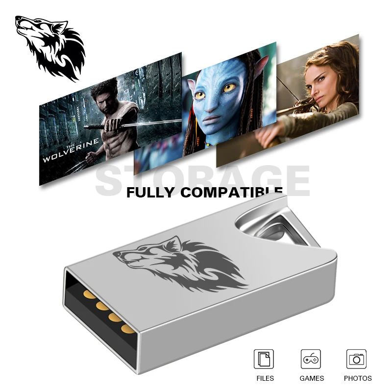 Мини флэш память 128 ГБ 64 32 16 8 4 Гб usb маленький u диск с брелоком|USB флэш-накопители| |
