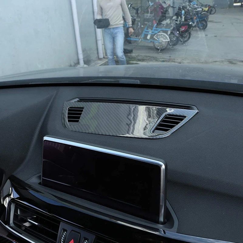 Мягкое углеродное волокно для X1 X2 F47 F48 2016 2020 Автомобильная центральная консоль