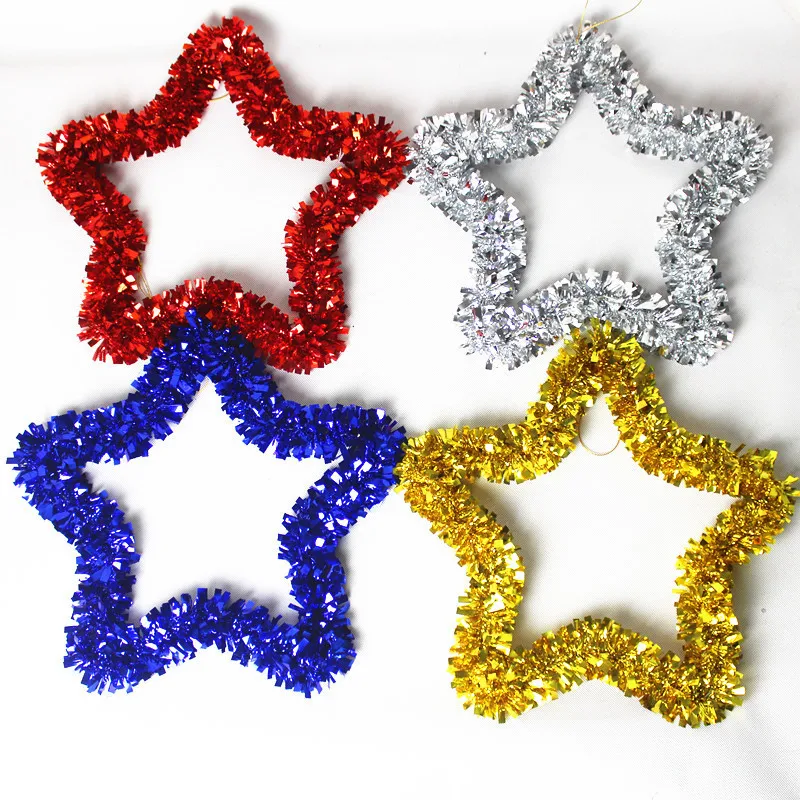 Рождественские украшения венок с пятиконечными звездами Рождественское