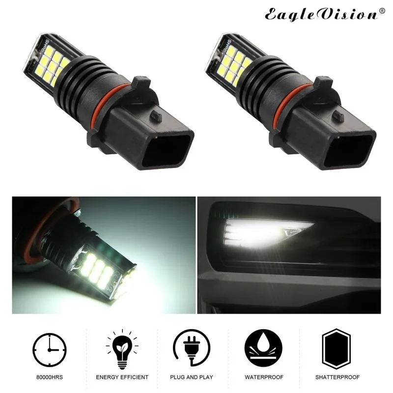 

P13W светодиодные Автомобильные противотуманные фары 3030SMD 2400LM 6000K, белые автомобильные ходовые огни, Автомобильные светодиодные противотума...