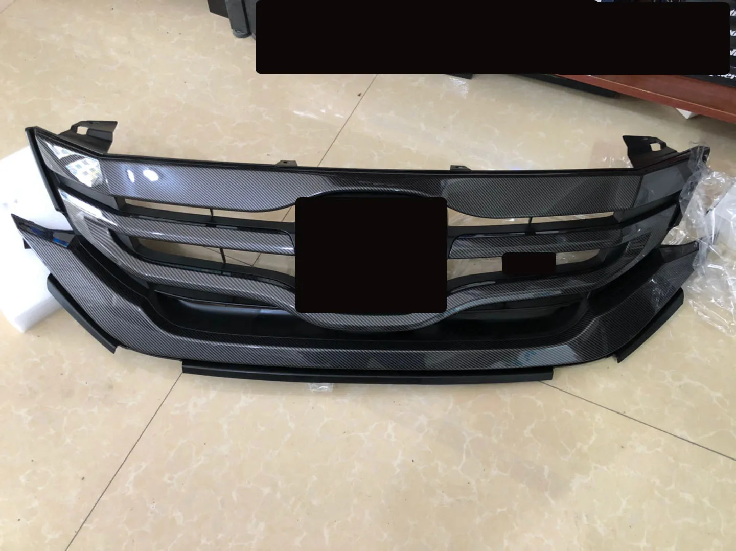 

Передняя решетка гриля из углеродного волокна для Honda Accord 9th 2014