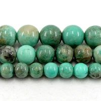 natural stone green turquoise agate round loose beads strand 6810mm 15inch for jewelry diy making necklace bracelet