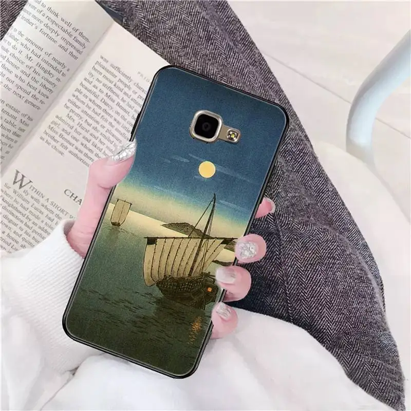 

Japanese style Art Fuji Mountain Wave Phone Case For Samsung Galaxy A30 A20 S20 A50S A30S A71 A10 A10S A7 A8 A6 plus Cases