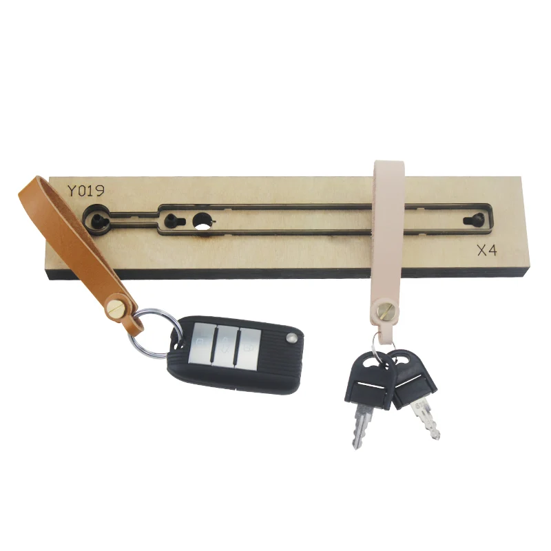 

Cutting Dies for Simple Keychain Retro Minimalist Accessories Handmade Leathercraft Tools Laser Cutters Customizable DIY Gift