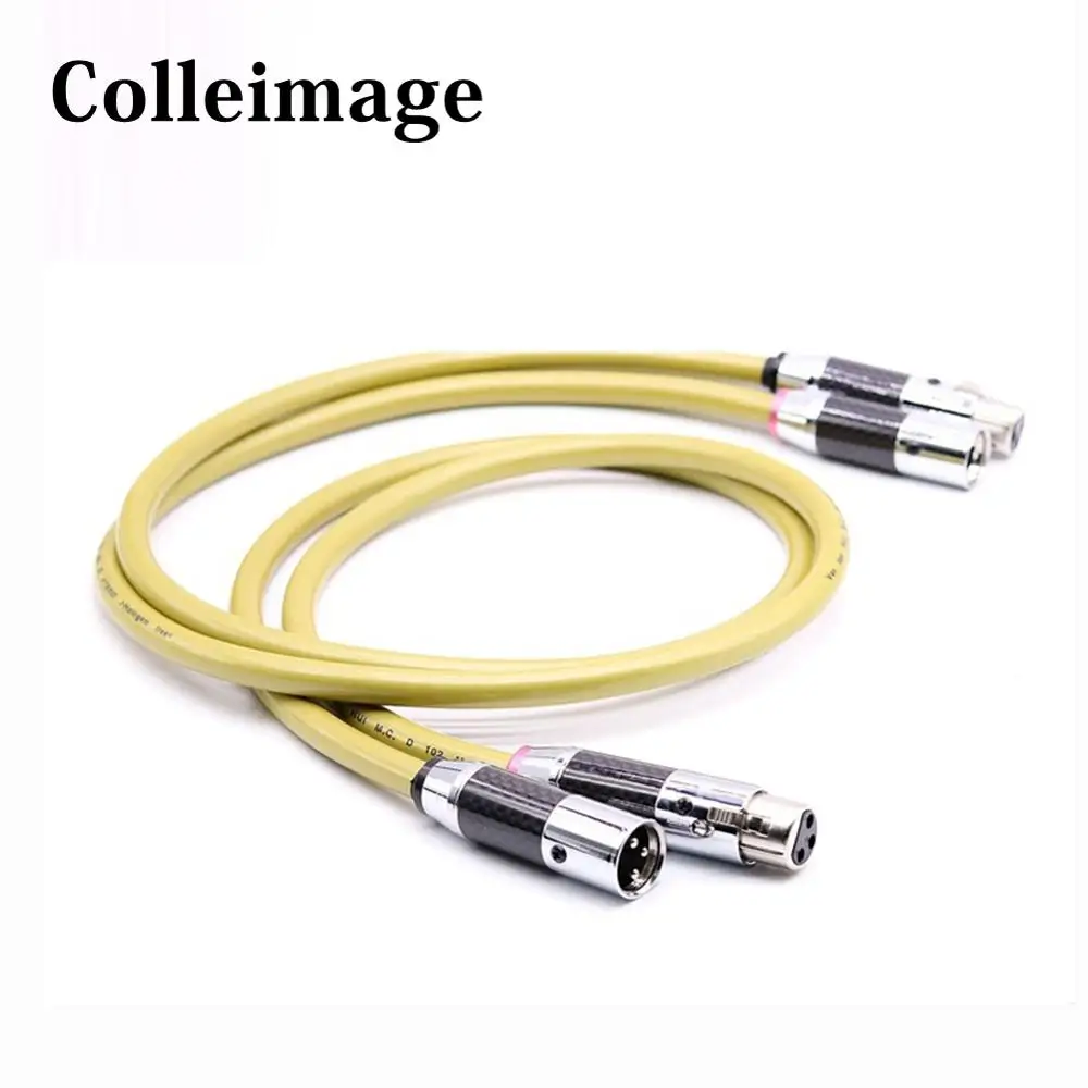 Colleimage одна пара Hifi XLR кабель высокое качество серебро 2 папа Мама аудио AMP DVD VCD CD