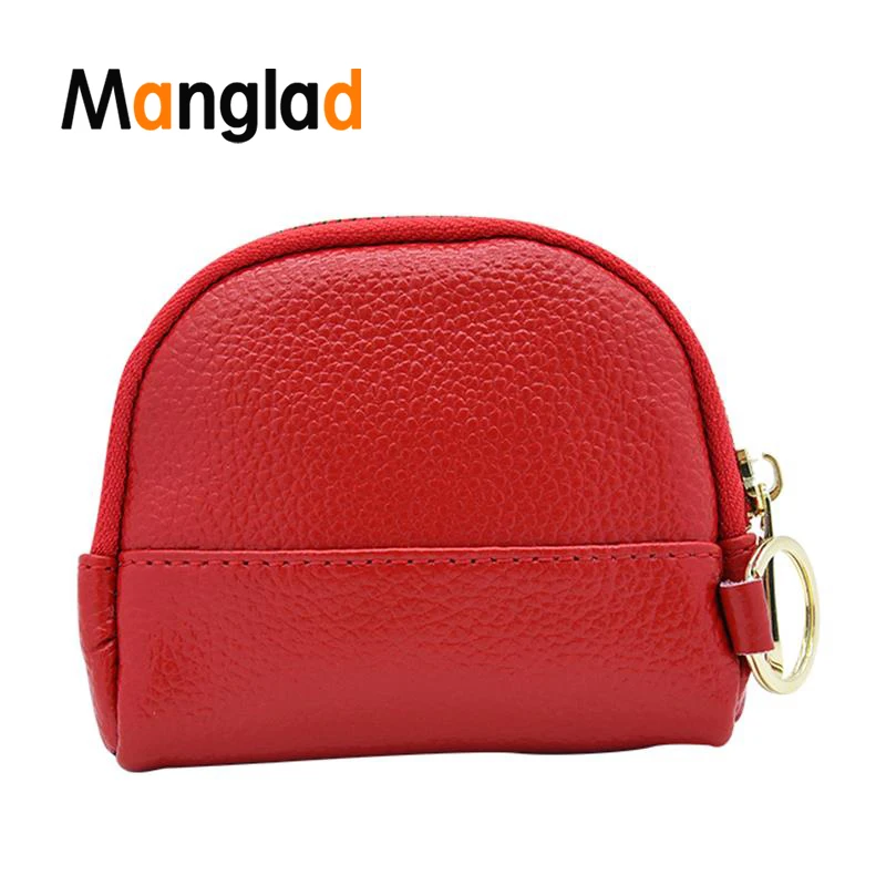 

Fashion Genuine Leather Women Wallet Ladies Handbag Lady Cowhide Zip Coin Purse Zipper Vintage Short Key Holder Small Money Bag