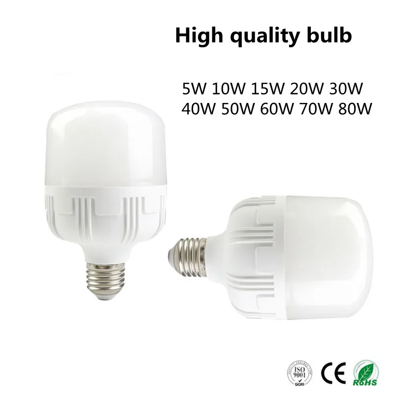 LED Bulb E27 B22 No Flicker LED Lamp 5W 10W 15W 20W 30W 40W 50W 60W Bomlillas LED Ampoule Blub 220V For Indoor Home Table Lamp