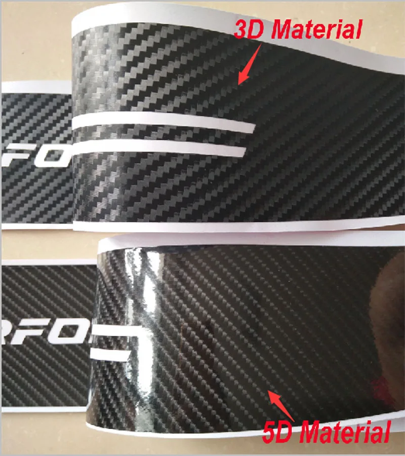 Защитная Наклейка для заднего бампера автомобиля из углеродного волокна kia rio x-line