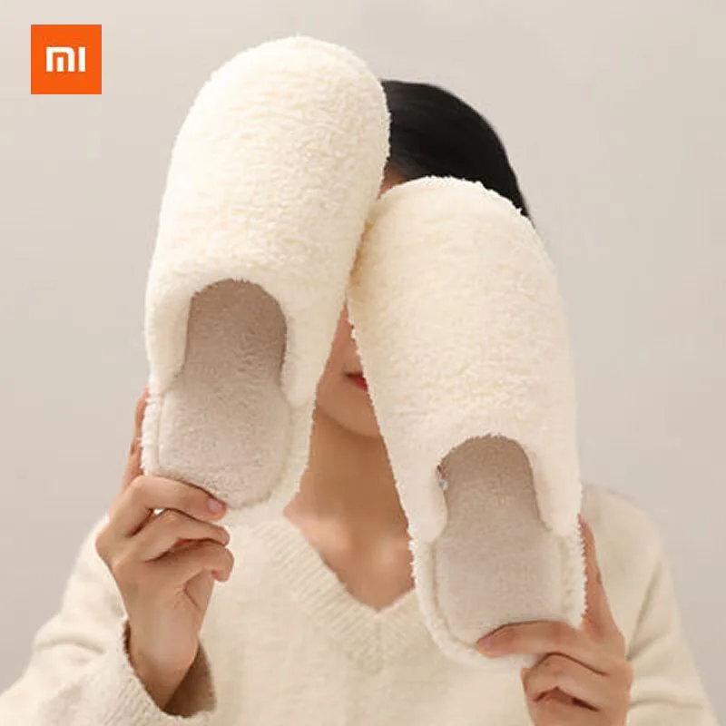 Xiaomi/хлопковые тапочки из искусственной кожи Xi женские зимние домашние