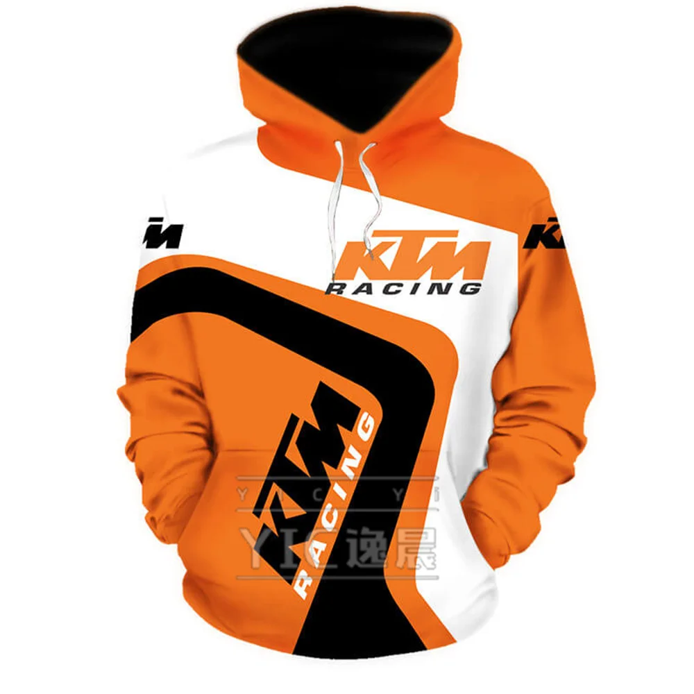 

2021 Brand New K T M Hoodie Motorcycle Pullover 3D Digital Printing Men's Fashion Hooded Jacket Spring and Autumn Casual Sweatsh