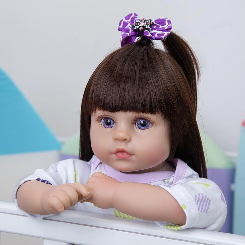 

18Inch Baby Doll Toys Soft Vinyl Cloth Body Realistic Excellent Boneca Bebe Reborn Toys for Children Birthday Christmas Surprise
