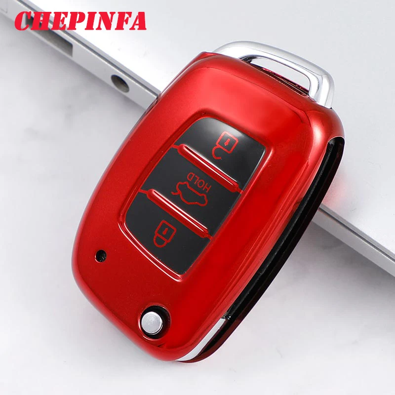 ТПУ чехол для ключа автомобиля полное покрытие защитный Hyundai Tucson Creta ix25 i10 ix20 i30 HB20