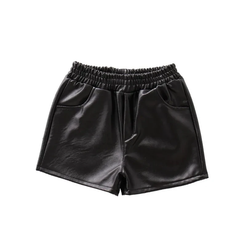 

VIDMID Girls Pu Leather Shorts Baby Kids Children Fashion Wear Black shorts P6118