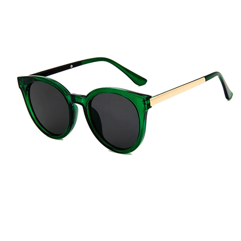 

Round Oversize Woman's Sunglasses Coating Lens Sun Glasses 2021 UV400 Shades Vintage Platic Metal Frame Eyewear Oculos De Sol