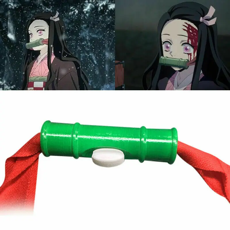 Японское аниме Demon Slayer Kamado Nezuko реквизит для косплея ручная работа Kimetsu no Yaiba уплотнительная бамбуковая трубка палка для клюва