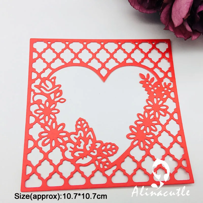 Металлическая высечка высечки цветок квадратная крышка Сделай Сам скрапбукинг